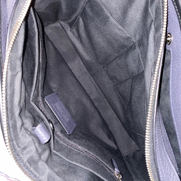 Coach Mens Bond Black leather laptop briefcase messenger bag satchel - Picture 7 of 16